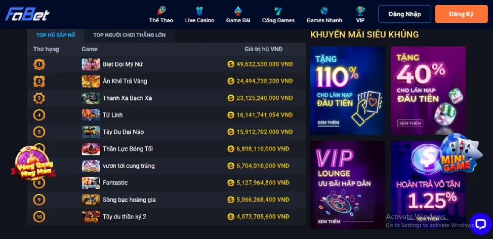 Khuyến mãi chào mừng F8BET365